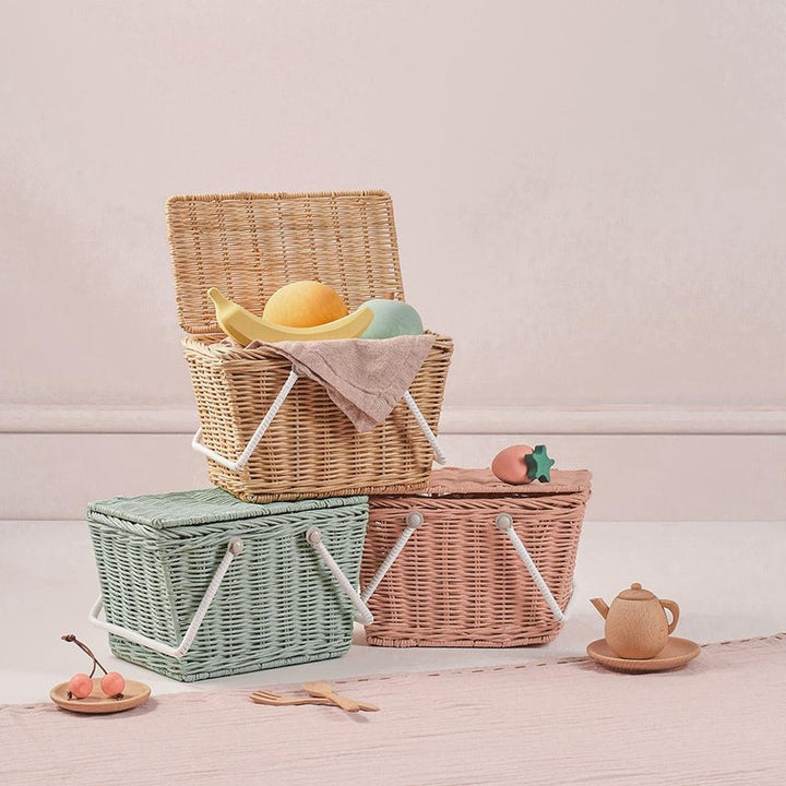Piki Rattan Basket by Olliella - Maude Kids Decor