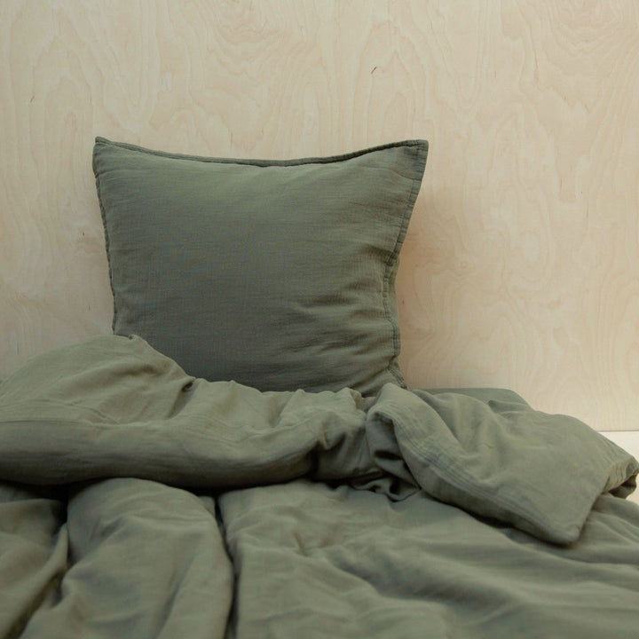 Plain Cotton Gauze Single Duvet Cover by Gabrielle Paris - Maude Kids Decor