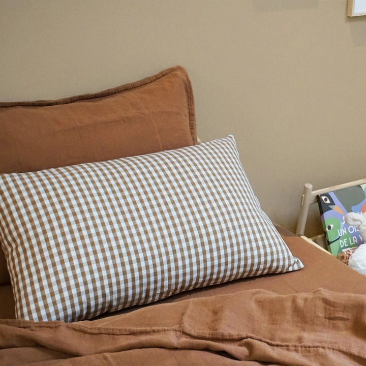 Plain Cotton Gauze Single Duvet Cover by Gabrielle Paris - Maude Kids Decor