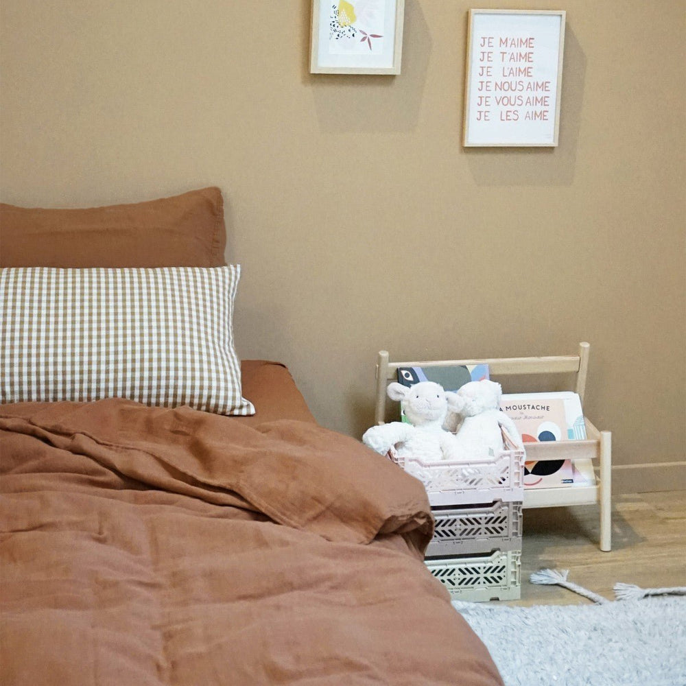 Plain Cotton Gauze Single Duvet Cover by Gabrielle Paris - Maude Kids Decor