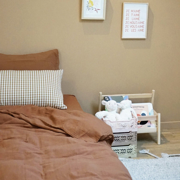 Plain Cotton Gauze Single Duvet Cover by Gabrielle Paris - Maude Kids Decor