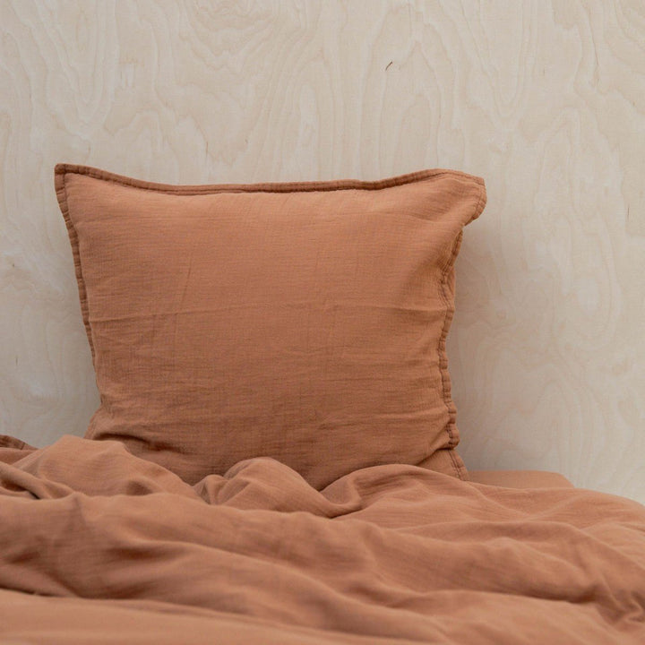 Plain Cotton Gauze Single Duvet Cover by Gabrielle Paris - Maude Kids Decor