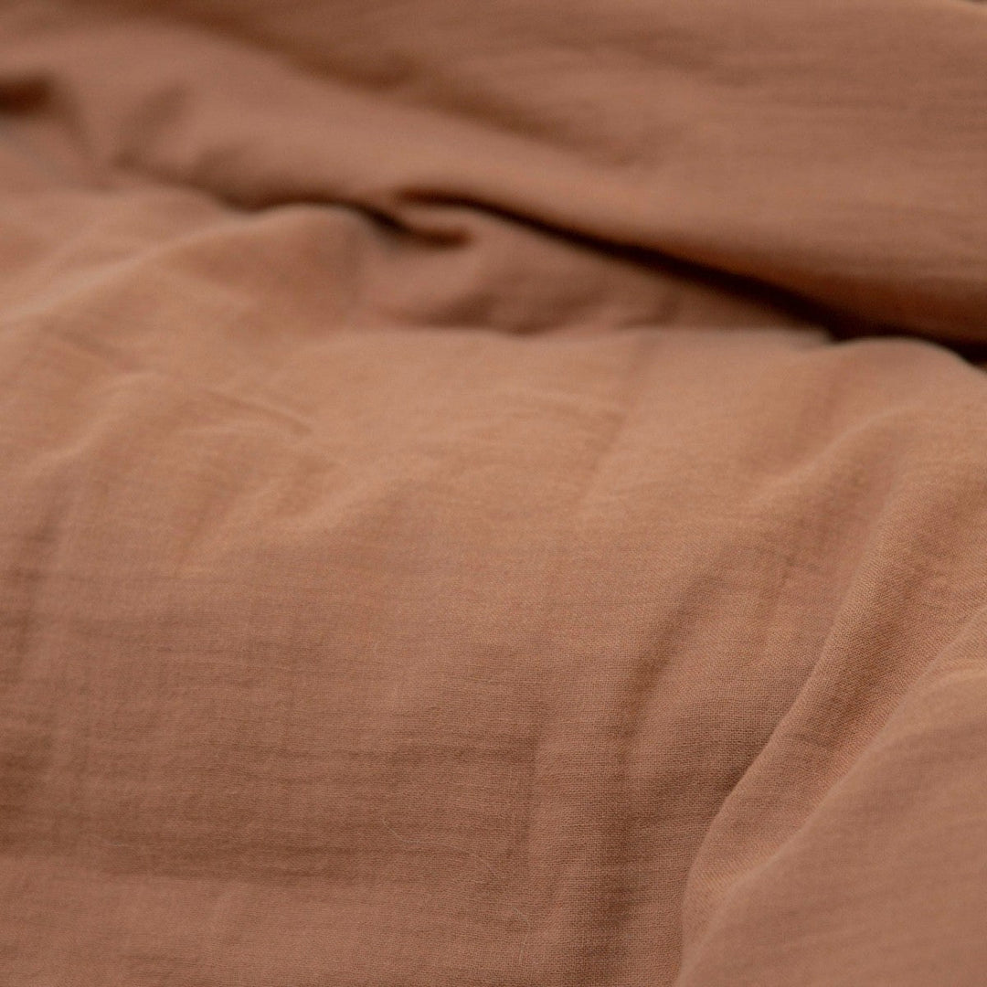 Plain Cotton Gauze Single Duvet Cover by Gabrielle Paris - Maude Kids Decor