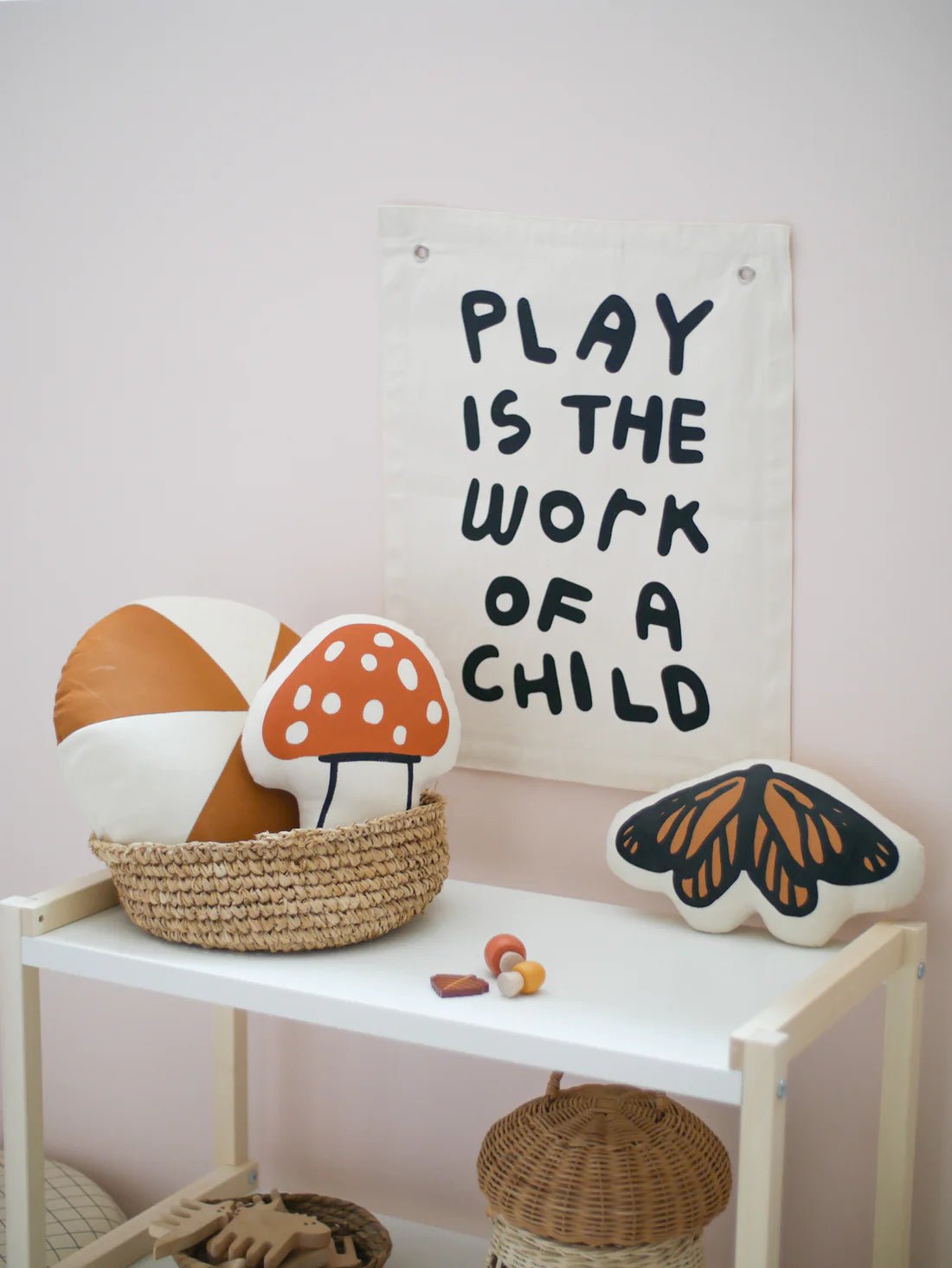 Play is the Work of a Child Canvas Banner by Imani Collective - Maude Kids Decor