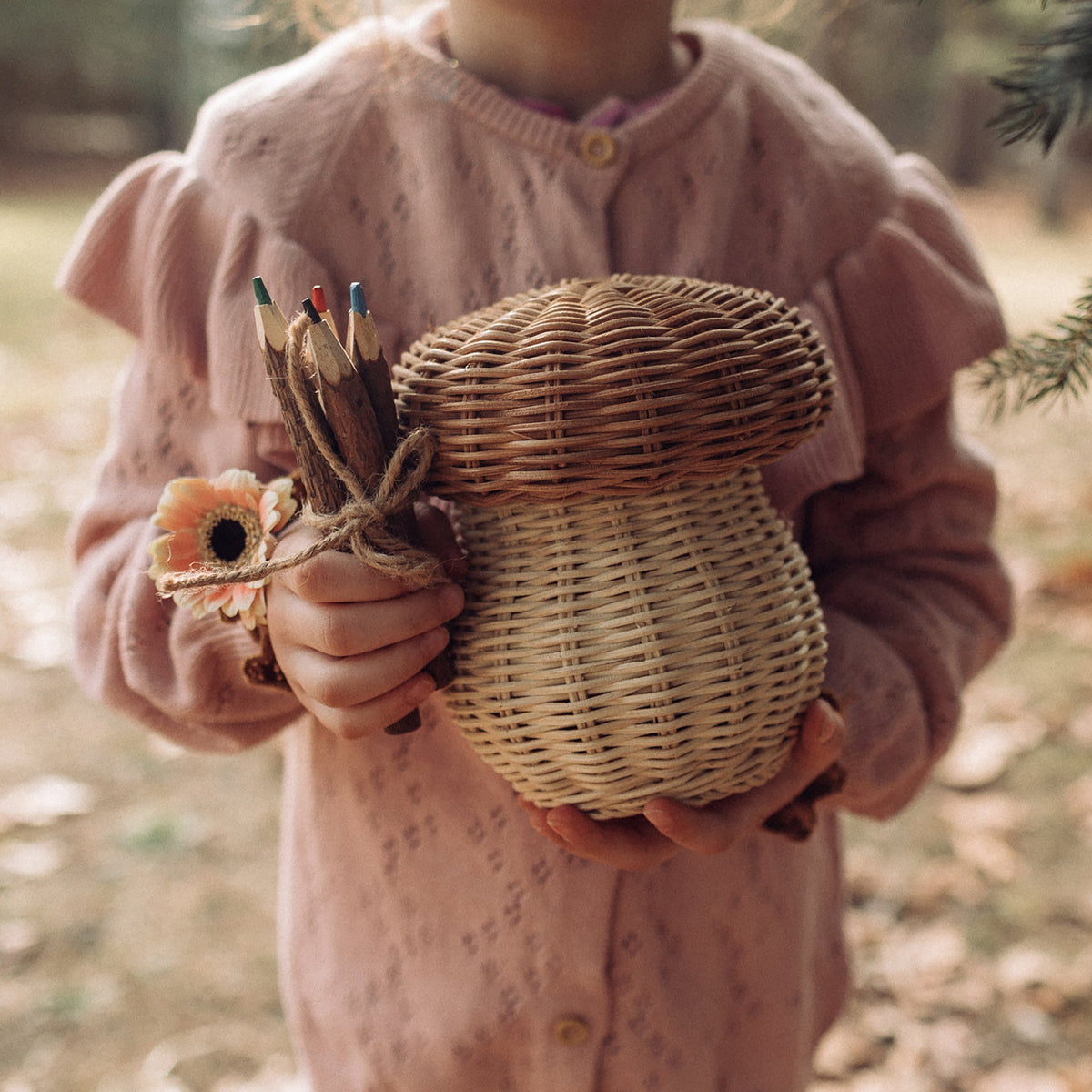 Porcini Basket by Olliella - Maude Kids Decor