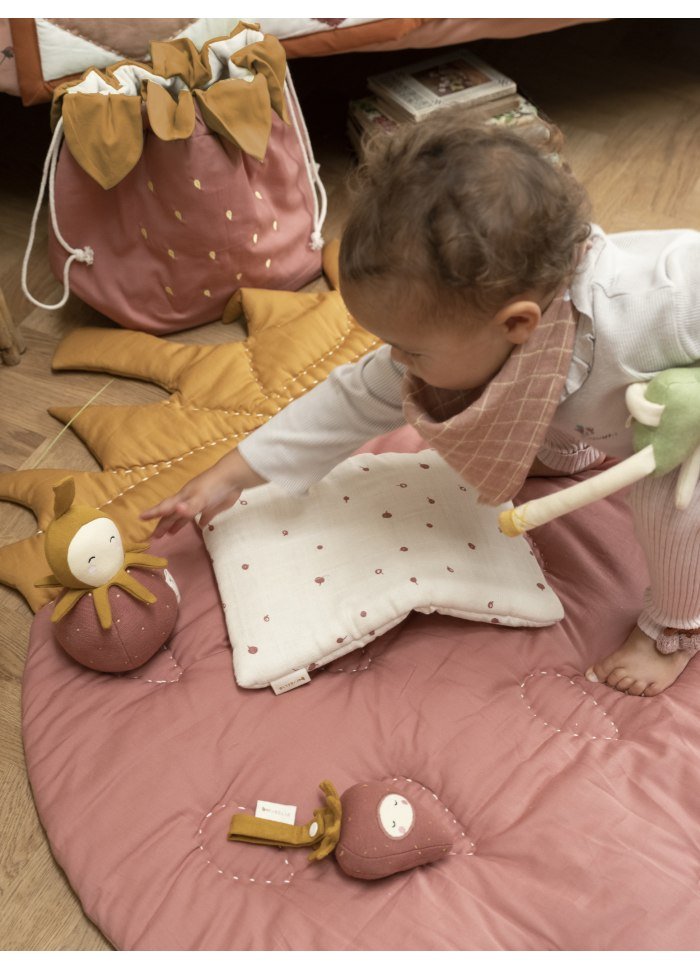 Quilted Strawberry Blanket by Fabelab - Maude Kids Decor