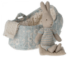 Rabbit in Carry Cot, Micro by Maileg - Maude Kids Decor