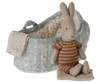 Rabbit in Carry Cot, Micro by Maileg - Maude Kids Decor