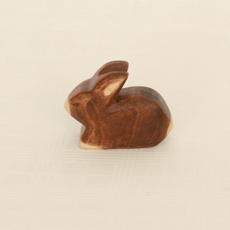 Rabbit Wooden Figurine | Small by HolzWald - Maude Kids Decor