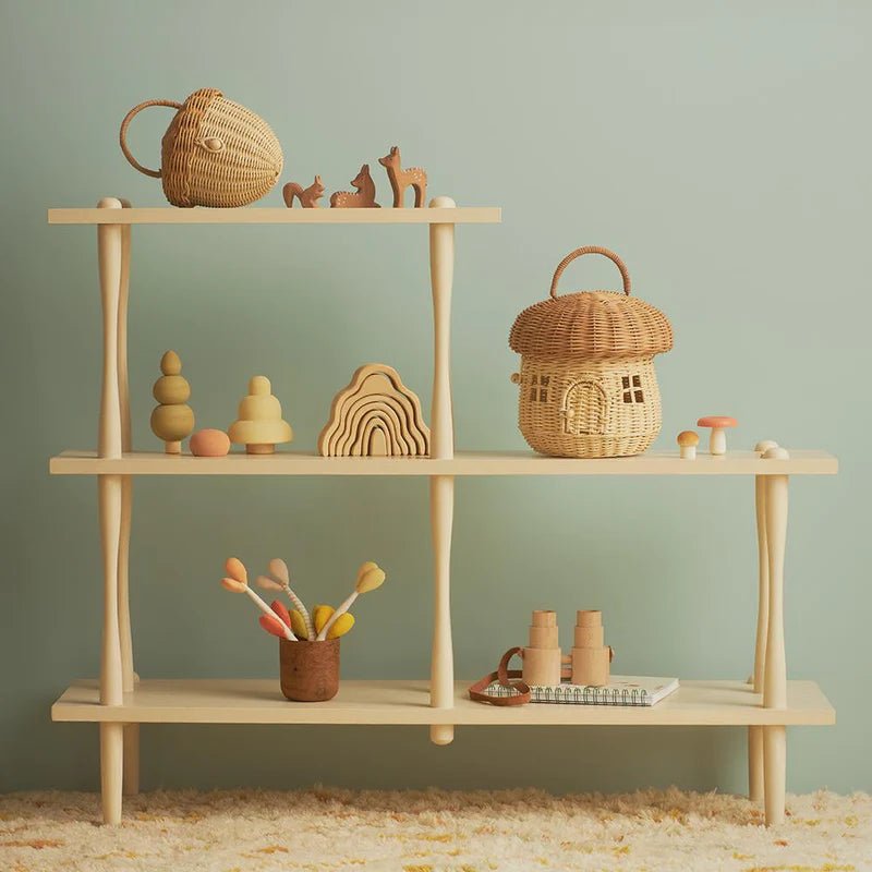 Rattan Acorn Bag by Olliella - Maude Kids Decor