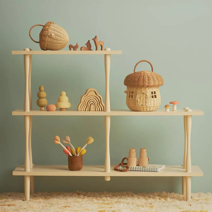 Rattan Acorn Bag by Olliella - Maude Kids Decor
