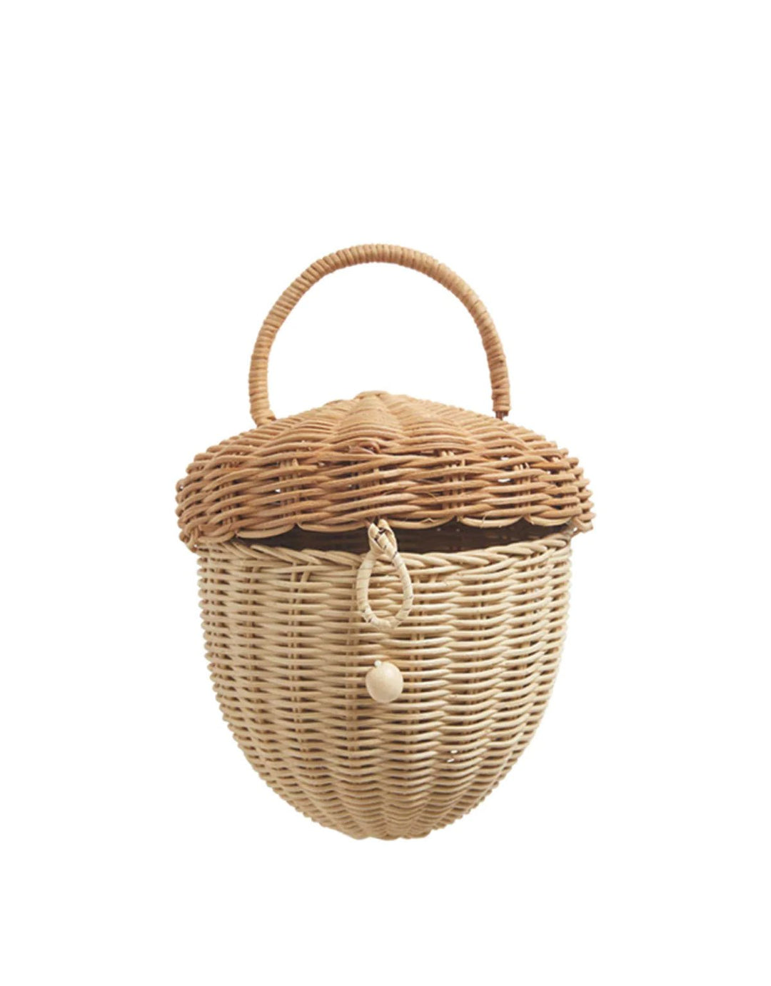 Rattan Acorn Bag by Olliella - Maude Kids Decor