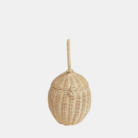 Rattan Egg Basket by Olliella - Maude Kids Decor