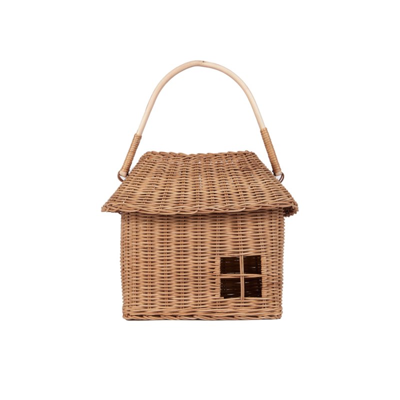 Rattan Hutch Big Basket by Olliella - Maude Kids Decor