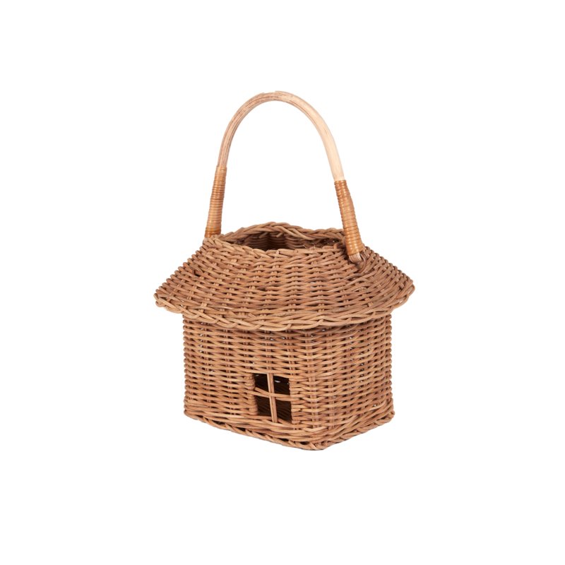 Rattan Hutch Small Basket by Olliella - Maude Kids Decor
