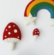 Red Mushroom Hook by Fiona Walker England - Maude Kids Decor
