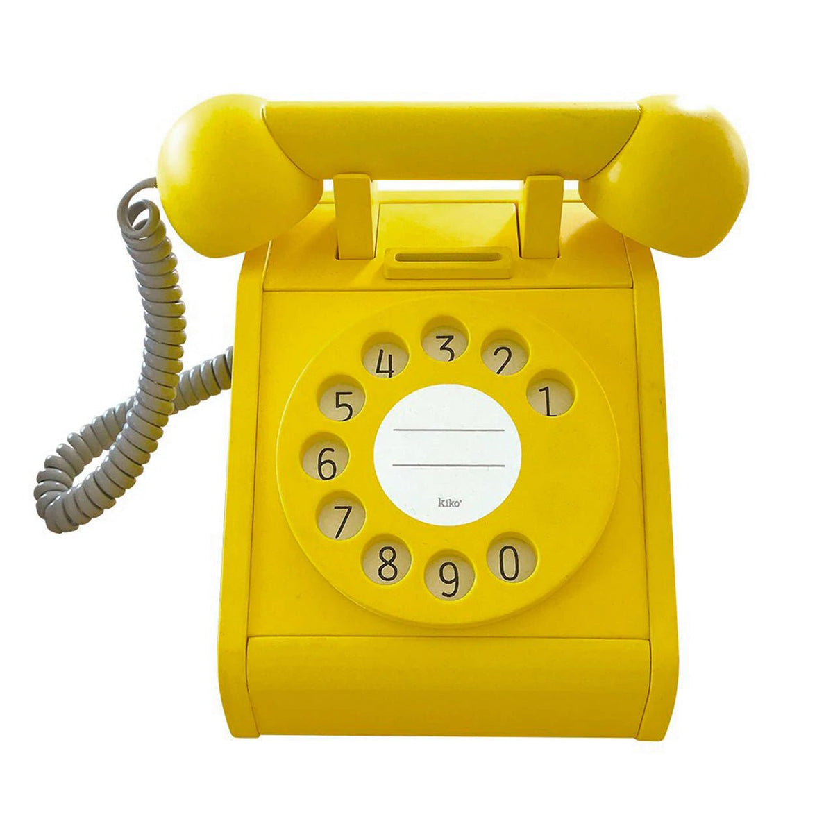 Retro Wooden Telephone | Yellow by Kiko+ & gg* - Maude Kids Decor