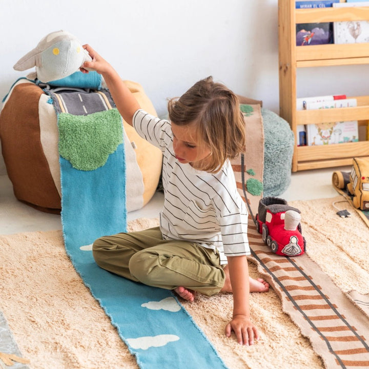 Ride &amp; Roll Airplane by Lorena Canals - Maude Kids Decor