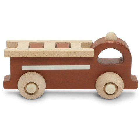 Rolling Wooden Fire Truck by Konges Sløjd - Maude Kids Decor