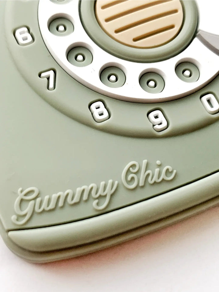 Rotary Dial Phone Silicone Teether by Gummy Chic - Maude Kids Decor