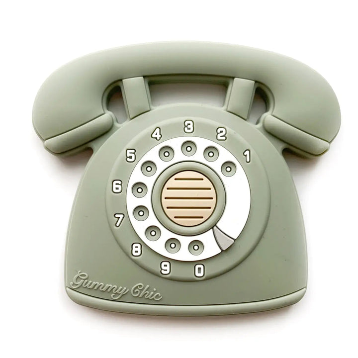 Rotary Dial Phone Silicone Teether by Gummy Chic - Maude Kids Decor