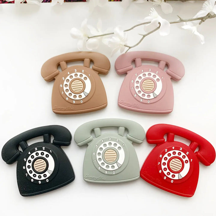 Rotary Dial Phone Silicone Teether by Gummy Chic - Maude Kids Decor