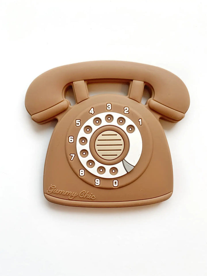 Rotary Dial Phone Silicone Teether by Gummy Chic - Maude Kids Decor