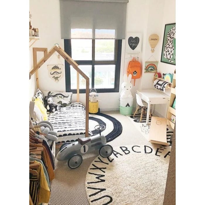 Round ABC Washable Rug by Lorena Canals - Maude Kids Decor