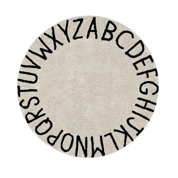 Round ABC Washable Rug by Lorena Canals - Maude Kids Decor