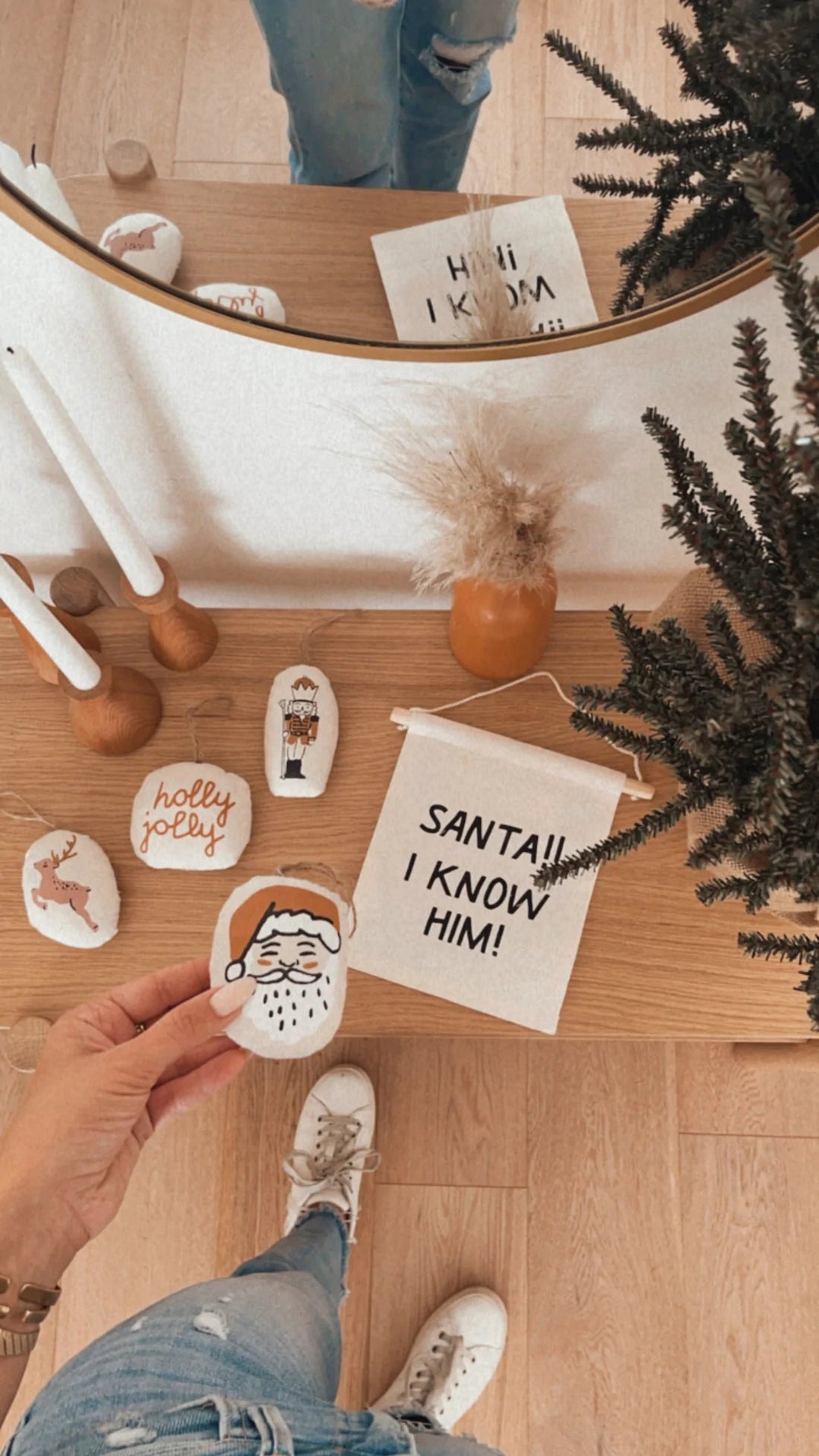 Santa!! I Know Him! Hanging Sign by Imani Collective - Maude Kids Decor