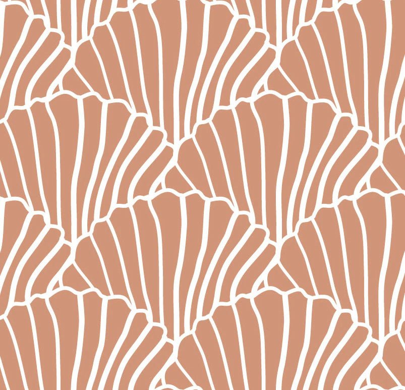 Seashells Twin Fitted Sheet by Swedish Linens - Maude Kids Decor