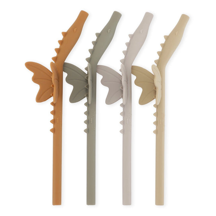 Silicone Sip Straws (4 Pack) | Dragon by Konges Sløjd - Maude Kids Decor