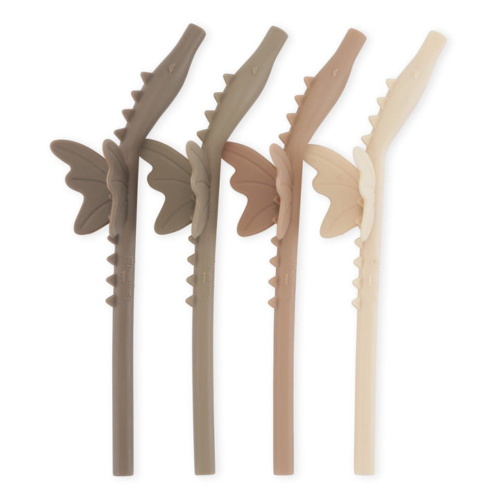 Silicone Sip Straws (4 Pack) | Dragon by Konges Sløjd - Maude Kids Decor