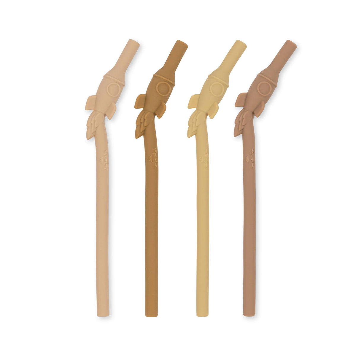 Silicone Sip Straws (4 Pack) | Rocket by Konges Sløjd - Maude Kids Decor