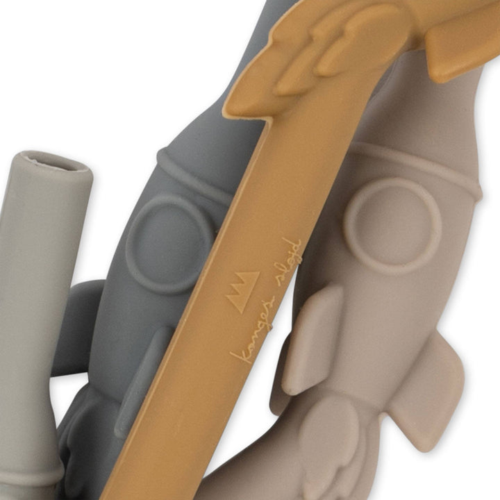 Silicone Sip Straws (4 Pack) | Rocket by Konges Sløjd - Maude Kids Decor