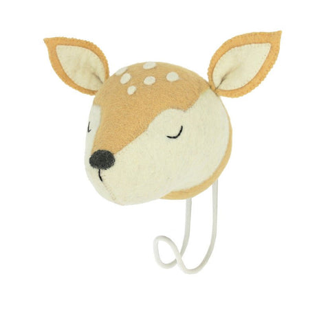 Sleepy Deer Hook by Fiona Walker England - Maude Kids Decor