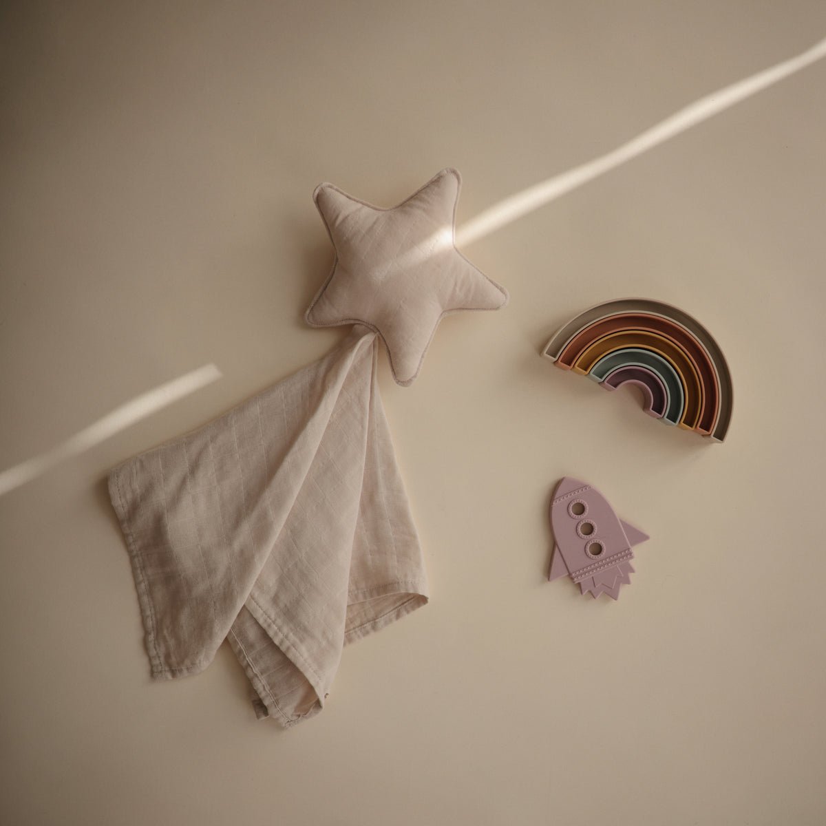 Star Lovey | Fog by Mushie - Maude Kids Decor