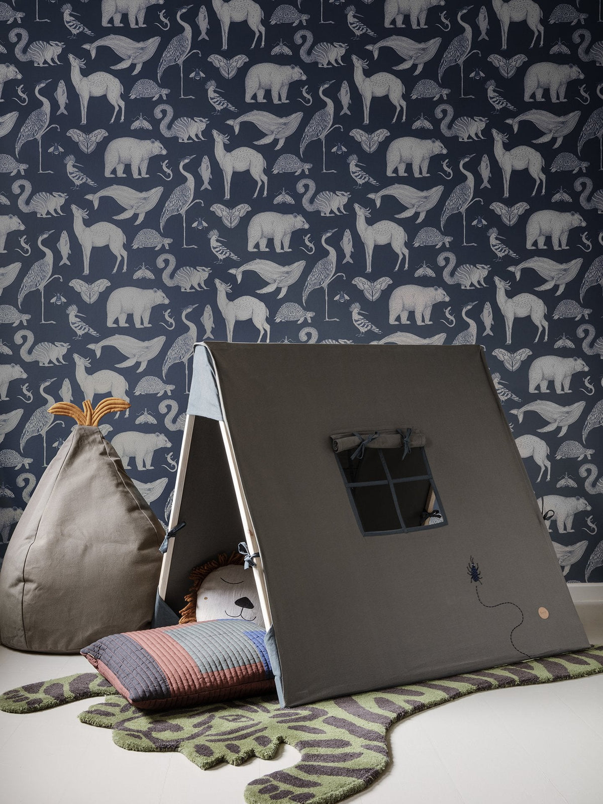 Tent with Beetle Embroidery by Ferm Living - Maude Kids Decor