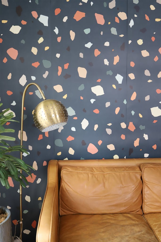 The Terrazzo Wallpaper | Dark by Anewall - Maude Kids Decor