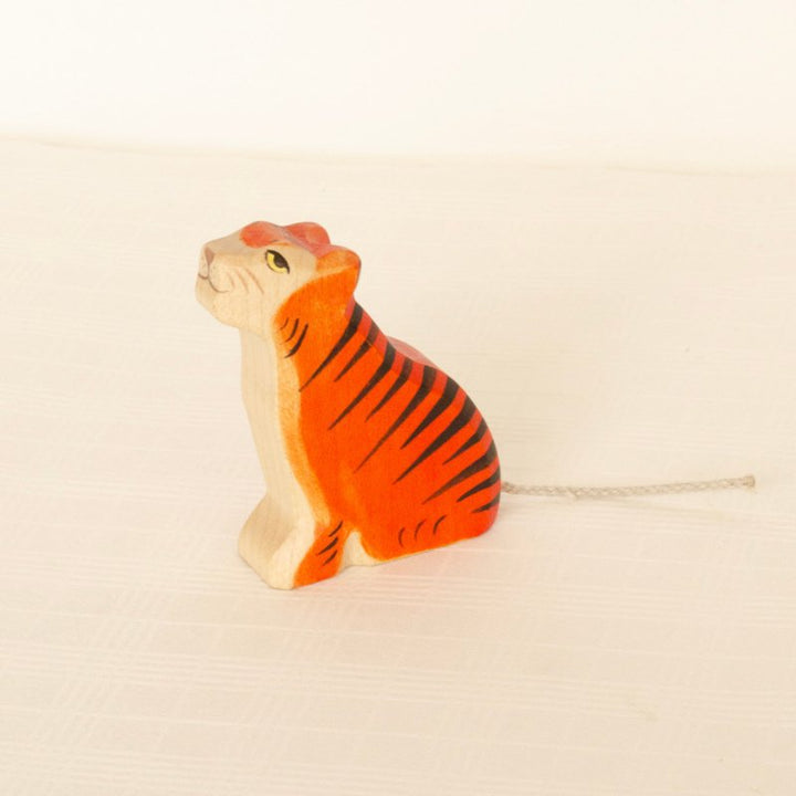 Tiger Wooden Figurine | Small by HolzWald - Maude Kids Decor