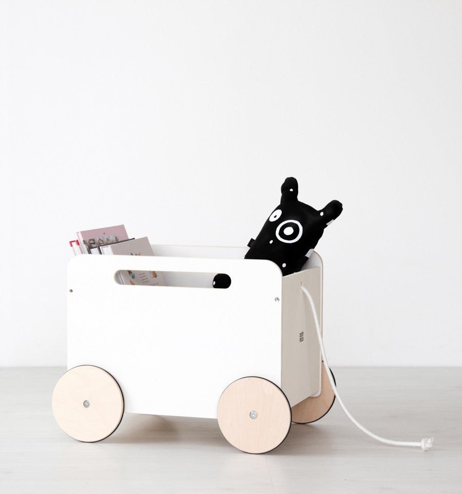 Toy Chest on Wheels | White by Ooh Noo - Maude Kids Decor