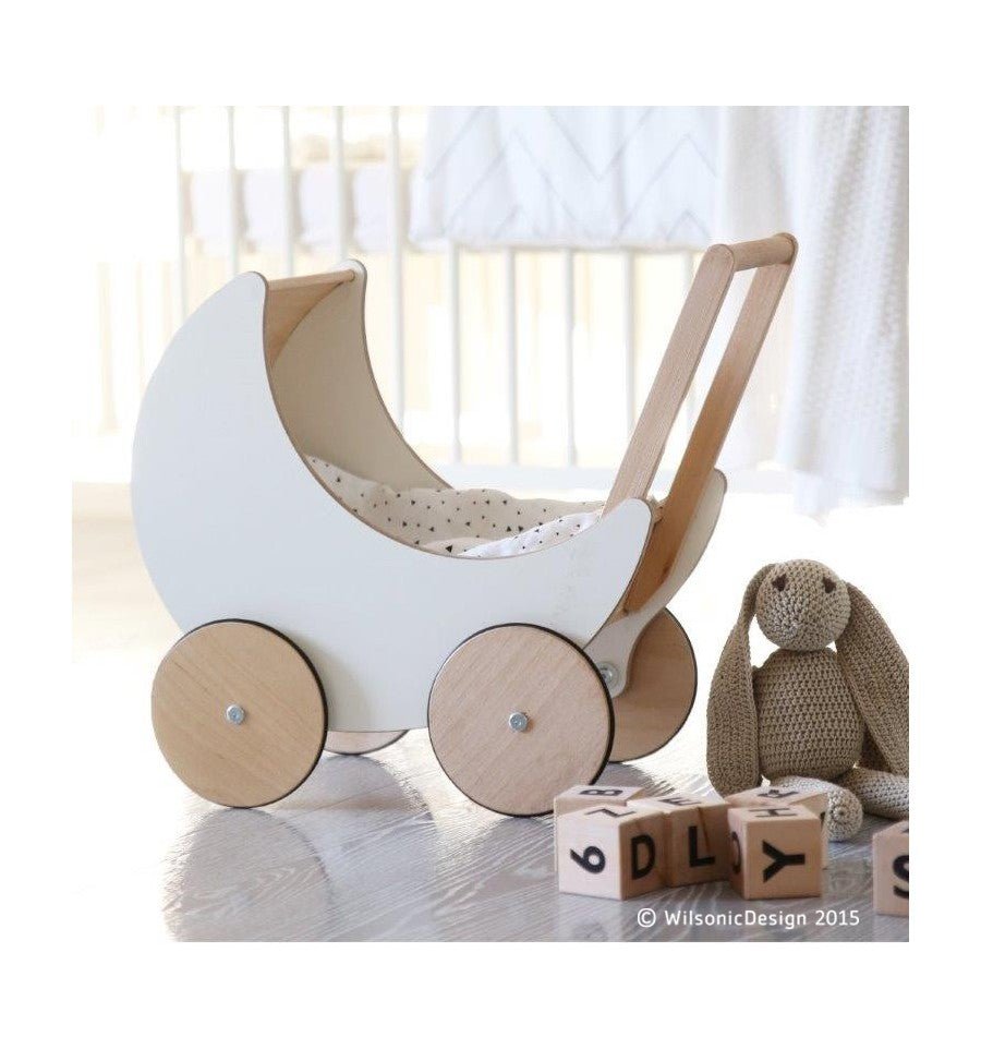 Toy Pram | White by Ooh Noo - Maude Kids Decor