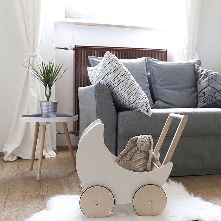 Toy Pram | White by Ooh Noo - Maude Kids Decor