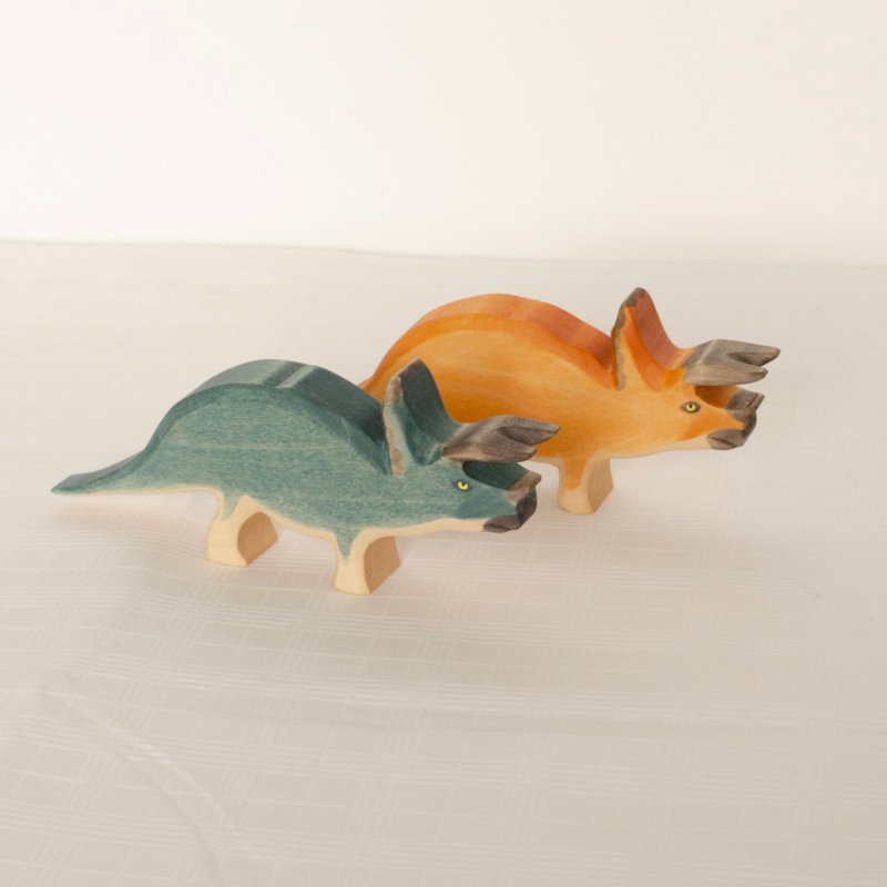 Triceratops Wooden Figurine by HolzWald - Maude Kids Decor