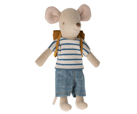Tricycle Mouse, Big Brother with Bag by Maileg - Maude Kids Decor