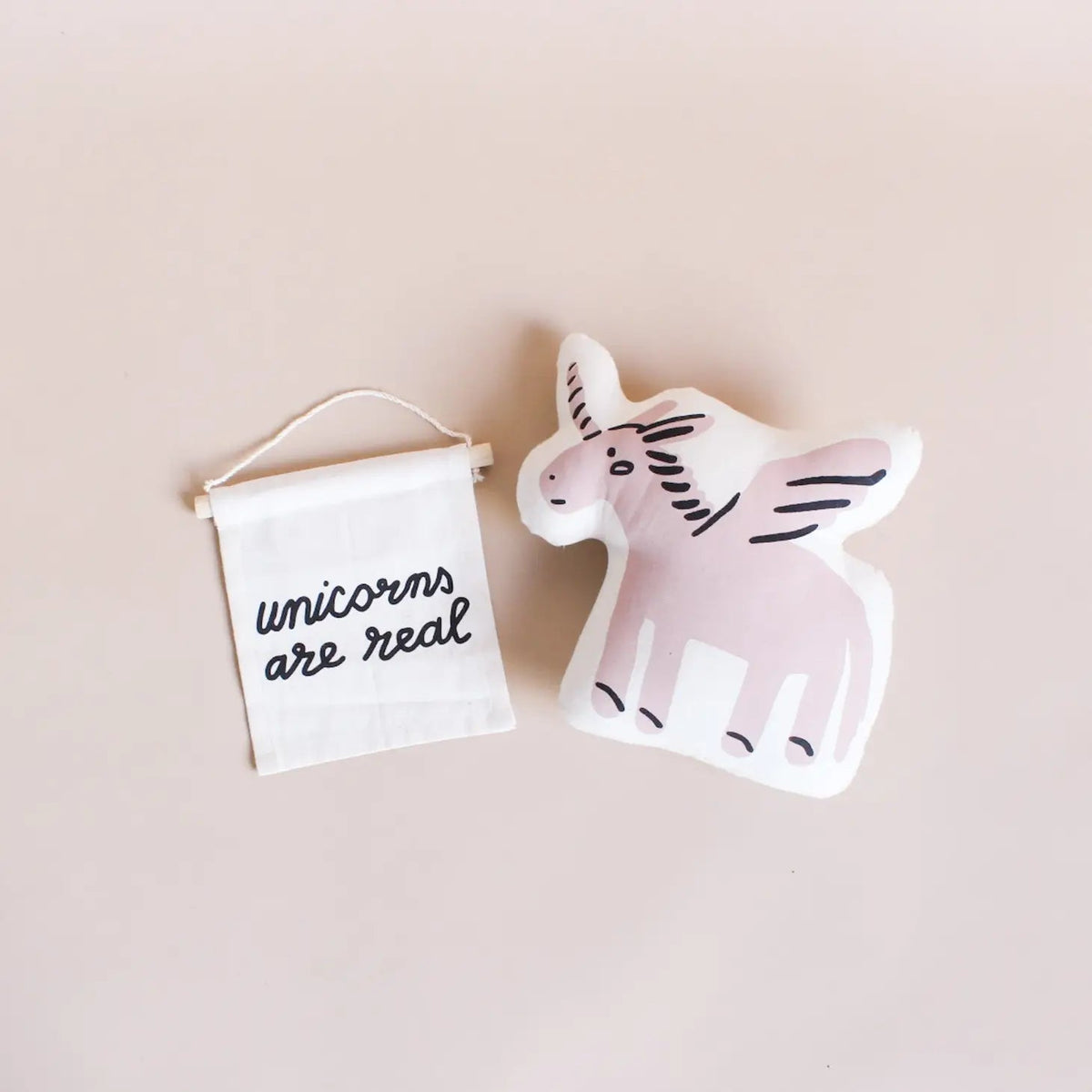 Unicorns Are Real Hang Sign by Imani Collective - Maude Kids Decor
