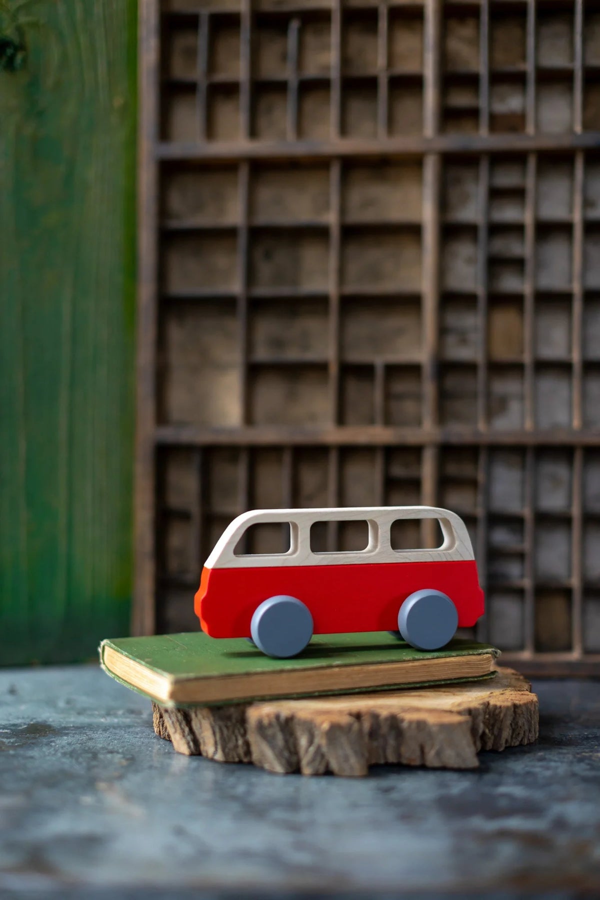 Vintage Wooden Van by Briki Vroom Vroom - Maude Kids Decor