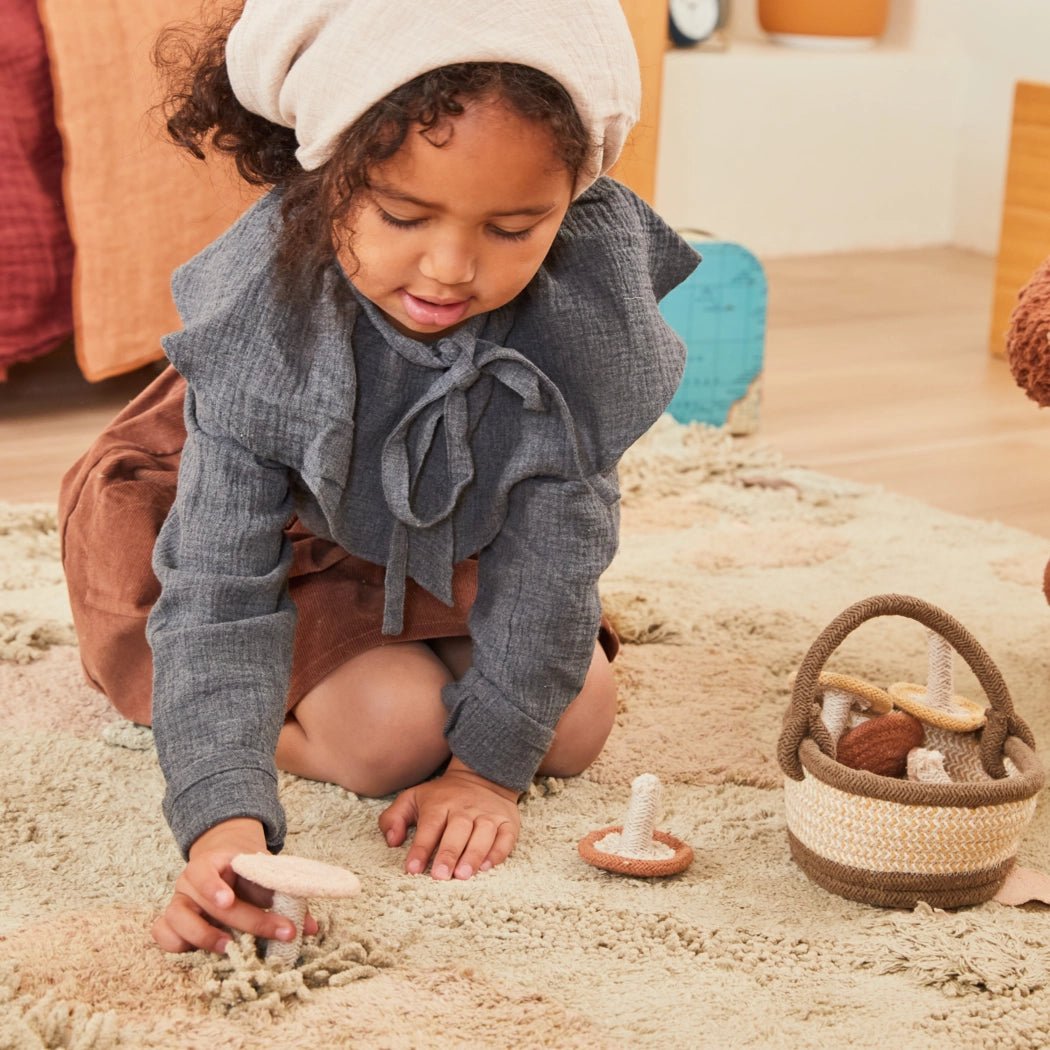 Washable Play Rug | Mushroom Forest by Lorena Canals - Maude Kids Decor