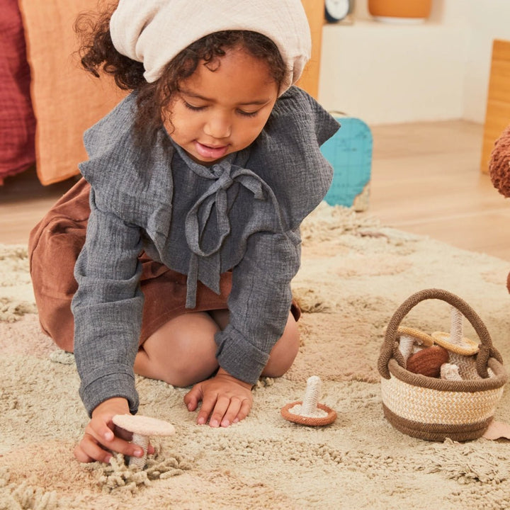Washable Play Rug | Mushroom Forest by Lorena Canals - Maude Kids Decor