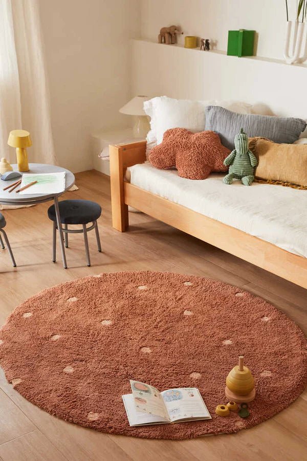Washable Round Dot Rug by Lorena Canals - Maude Kids Decor